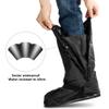 Ovyuzhen Rain Boots Waterproof Overshoes with Reflector Reusable Anti-Snow Shoe Covers Rain Boots Protective Gear for Men and Women Galoshes view 2