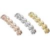 Glossy Skull Gold Braces Tooth Set Dress Ornaments, Plated in Rose Gold view 3