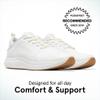 ABEO MXV Cruise Walking Shoes Women | Orthopedic Shoes for Women | Built-in Plantar Fasciitis Insoles | Plantar Fasciitis Relief Off White, 6.5 Medium view 2