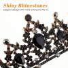 Beaupretty Gothic Rhinestone Crown for Women Baroque Style Bridal Tiara Hair Accessory Elegant Wedding Headpiece for Brides and Special Occasions view 3