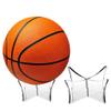 Acrylic Football Ball Display Stand case Basketball Football Holder Frame Deft Processed view 3