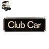 Drive-up Name Plate for Club Car Tempo Emblem Black Gold for Golf Cart-7.72" X 2.68" view 1