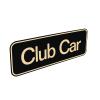 Drive-up Name Plate for Club Car Tempo Emblem Black Gold for Golf Cart-7.72" X 2.68" view 2