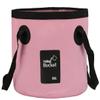 BANCHELLE Collapsible Bucket Water Container Portable Folding Camp Wash Basin for Outdoor Traveling Hiking Fishing Car Washing Gardening Camping 20L (Light Pink, 20L) view 1