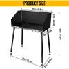 AHLOKI Carbon Steel Camp Cooking Table with Tabletop and Detachable windscreen Dutch Oven Tables, Four Legs for Grill Travel Table Outdoor Picnic, Beach,BBQ,backyards,30 x 16 inch view 2