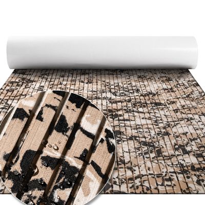 FOCEAN Boat Flooring EVA Foam Boat Decking Marine Flooring Camo Self-Adhesive Marine Mats for Boats Yacht Kayak RV 94.5"x23.6", Desert Camo