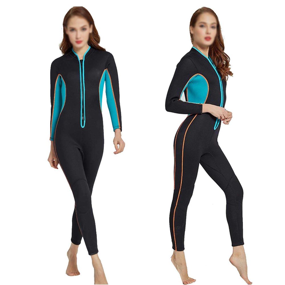 3MM Neoprene Wetsuit for Women Full Body Dive Suit Surfing Swimming Diving Keep Warm Jumpsuit for Water Sports