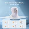 AstroAI Ski Mask Balaclava Face Mask Shiesty Mask for Men Women, Motorcycle UV Protector Windproof Neck Warmer Face Cover for Snowboarding, Skiing, Hunting, Cycling, White view 4