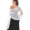 SURVODJA Women Shawls and Wraps for Evening Dress Lightweight Scarf Wedding Guest Shawl Wrap Bridesmaid Scarves(Ivory,79''27') view 3