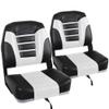 MSC Fishing Folding Boat Seats,One Pair Pack (S104 Black/White) view 2