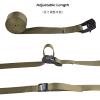 TRIWONDER Cinch Tie Down Strap Lashing Straps Heavy Duty Nylon Straps with Cam Buckles for Cargo, Trucks, Boat, Motorcycle,SUP, Kayak, Canoe, Trailer (1.5m, Green - 4 Pack) view 4