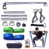 J Bryant Fitness Heavy-Duty Resistance Band Bar with 2 Resistance Bands, E-Shaped Hook Design, 500lb Load Capacity, Anti-Slip Surface, Carry Bag Included, for Strength Training and Fitness view 1