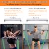 J Bryant Fitness Heavy-Duty Resistance Band Bar with 2 Resistance Bands, E-Shaped Hook Design, 500lb Load Capacity, Anti-Slip Surface, Carry Bag Included, for Strength Training and Fitness view 2