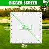 aikeec Golf Simulator Impact Screen: Ultra Clear Golf Impact Screen for Indoor Golf Training, 8.2 ft x 8.2 ft Impact Screen for Home Projector Practice with 38 pcs Grommet Holes view 4
