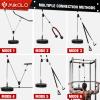 Mikolo Upgraded Weight Lift Pulley System - LAT Pulley Attachments with Adjustable Length Cable for Full Body Training, Home Gym Set view 3