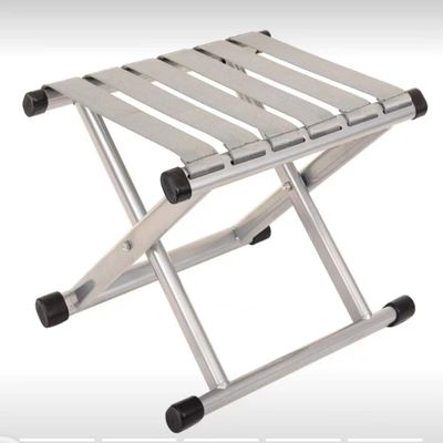 Anchilly Folding, Portable Small Stool, Outdoor Folding Chair, CampingHiking Fishing Chair, Small Bench for Home use. (Silver)