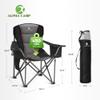 ALPHA CAMP Oversized Camping Chair Heavy Duty Lawn Chair with Cooler Bag (Black) view 2