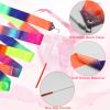 2Pcs Ribbon wands Rainbow Dance for Kids, 78.74 Inch Rhythmic Gymnastics Ribbon Dancer Wand with Rod, Soft Rainbow Ribbon Twirling Dance Streamers for Kids Girls Adults Artistic Dancing (Colorful) view 3