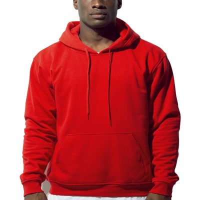 CRFANSHIRT Casual Unisex Hoodies Sweatshirt for Men Women, Comfortable Lightweight Fleece Adult Pullover with Pockets Red XL