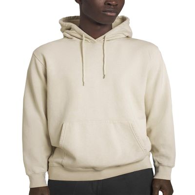 CRFANSHIRT Casual Unisex Hoodies Sweatshirt for Men Women, Quick Dry Lightweight Fleece Adult Pullover with Pockets Beige XL