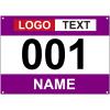 Muka Custom Race Bibs, Tyvek Bib Numbers 001-500, 8-1/4 x 6 Inch Full Printing Marathon Race Number view 1