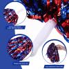 Hanaive 24 Pcs Pom Poms Cheerleading Cheerleader Spirited Cheer Baton Handle Metallic Foil for Sports Team Party Dance Cheering(Red, Blue) view 3