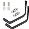 3-Hole Kayak Storage Rack, Kayak Wall Mount Garag Hooks for Hanging Surfboard, Paddleboards, Canoe, Ladder, Bicycle, Folding Chairs, Hose, Snowboard and Tools view 1