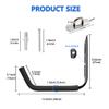 3-Hole Kayak Storage Rack, Kayak Wall Mount Garag Hooks for Hanging Surfboard, Paddleboards, Canoe, Ladder, Bicycle, Folding Chairs, Hose, Snowboard and Tools view 3