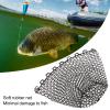 Alvinlite Rubber Replacement Net,Clear Rubber Replacement Mesh Bag Fly Fishing Net 47cm/18.5" Depth for Fly Fishing Landing Net view 4