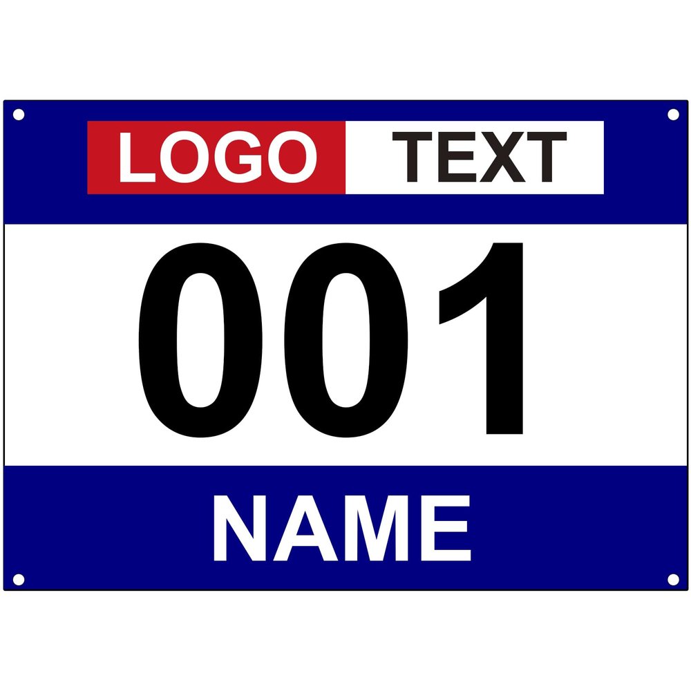 Muka Custom Race Bibs, Tyvek Bib Numbers 001-200, 8-1/4 x 6 Inch Full Printing Marathon Race Number