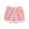 EISHOW Kids Summer Sports Jogger Shorts with Pockets Fashionable Soft Cotton Bottoms for Toddler Child Baby Girls Boys (Pink,6-7 Years) view 1