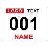 Muka Custom Race Bibs, Tyvek Bib Numbers 001-500, 8-1/4 x 6 Inch Full Printing Marathon Race Number view 1