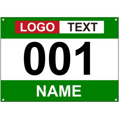 Muka Custom Race Bibs, Tyvek Bib Numbers 001-500, 8-1/4 x 6 Inch Full Printing Marathon Race Number