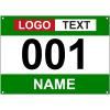 Muka Custom Race Bibs, Tyvek Bib Numbers 001-500, 8-1/4 x 6 Inch Full Printing Marathon Race Number view 1