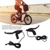 Yuecoom Electric Bike Brake Lever, Aluminum Black Waterproof Brake Handle Electric Bike Brake Handle Grip Replacement Parts Black view 3