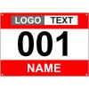 Muka Custom Race Bibs, Tyvek Bib Numbers 001-500, 8-1/4 x 6 Inch Full Printing Marathon Race Number view 1