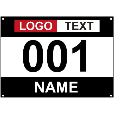 Muka Custom Race Bibs, Tyvek Bib Numbers 001-500, 8-1/4 x 6 Inch Full Printing Marathon Race Number
