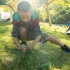 8 Pack Tent Stakes Heavy Duty 12 inch Steel Tent Pegs for Camping Unbreakable and Inflexible-Green view 2