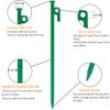 8 Pack Tent Stakes Heavy Duty 12 inch Steel Tent Pegs for Camping Unbreakable and Inflexible-Green view 4