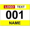 Muka Custom Race Bibs, Tyvek Bib Numbers 001-300, 8-1/4 x 6 Inch Full Printing Marathon Race Number view 1