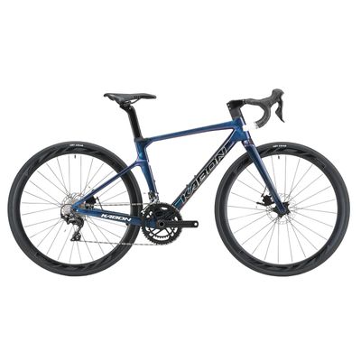 KABON Carbon Road Bike, 700C Carbon Fiber Frame Road Bike with Shimano 105 22 Speed Disc Brake Racing Bicycle for Men and Women (Chameleon Blue, 58cm)