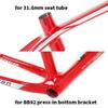 HIMALO 27.5er 29er Mountain Bike Frame 15''/17''/19'' XC Hardtail Bike Carbon Fiber Frame QR 135mm Disc Brake Frame Internal Routing (Color : Red, Size : 29 * 19'') view 4