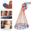 Alvinlite American Saltwater Fishing Cast Net, Casting Net 12ft 360cm with Fish Cage and Heavy Duty Real Zinc Sinker Weights for Bait Trap Fish Heavy Duty Throw Net view 2