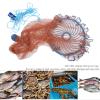 Alvinlite American Saltwater Fishing Cast Net, Casting Net 12ft 360cm with Fish Cage and Heavy Duty Real Zinc Sinker Weights for Bait Trap Fish Heavy Duty Throw Net view 3