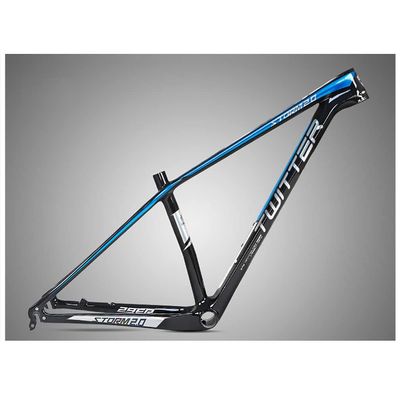 HIMALO 27.5er 29er Mountain Bike Frame 15''/17''/19'' XC Hardtail Bike Carbon Fiber Frame QR 135mm Disc Brake Frame Internal Routing (Color : Black C, Size : 27.5 * 17'')