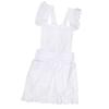 AAGAZA Style Pinafore Apron Maid Smock Costume Dress Ruffle Pockets Pink/, White, 95cm/1719 view 1
