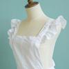 AAGAZA Style Pinafore Apron Maid Smock Costume Dress Ruffle Pockets Pink/, White, 95cm/1719 view 2