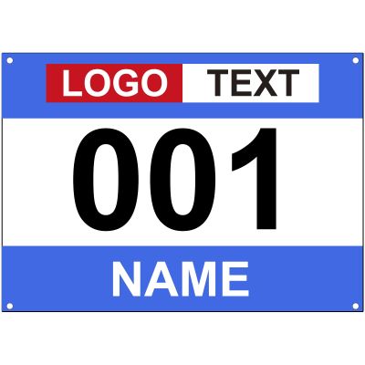 Muka Custom Race Bibs, Tyvek Bib Numbers 001-300, 8-1/4 x 6 Inch Full Printing Marathon Race Number