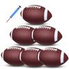 jiaonun 6 Pack Official Size 9 Football Balls Inflatable with Pump for Adult, College, high School, Regulation Size Football, Composite Leather Foot Ball view 1