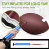 jiaonun 6 Pack Official Size 9 Football Balls Inflatable with Pump for Adult, College, high School, Regulation Size Football, Composite Leather Foot Ball view 3